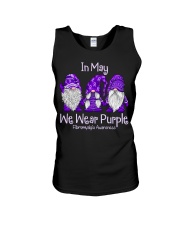 In May We Wear Purple For Fibromyalgia Awareness Unisex Tank tile