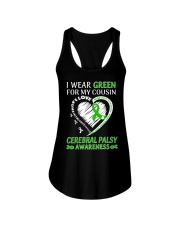 I Wear Green For My Cousin Ladies Flowy Tank tile