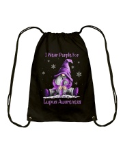 I Wear Purple For Lupus Awareness Drawstring Bag tile