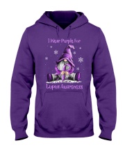 I Wear Purple For Lupus Awareness Hooded Sweatshirt front