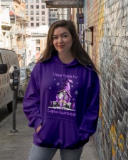 I Wear Purple For Lupus Awareness Hooded Sweatshirt lifestyle-unisex-hoodie-front-1