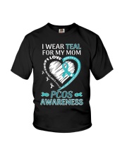 I Wear Teal For My Mom Youth T-Shirt tile
