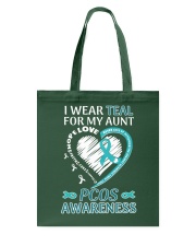 I Wear Teal For My Aunt Tote Bag tile