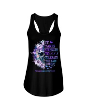 It Takes Strength To Tolerate The Pain Every Day Fibromyalgia Ladies Flowy Tank tile