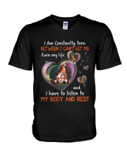 I Have To Listen To My Bodu And Rest V-Neck T-Shirt tile