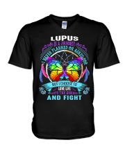 Lupus Is A Journey V-Neck T-Shirt tile