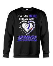I Wear Blue For My Wife Crewneck Sweatshirt tile