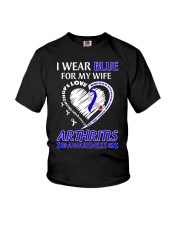 I Wear Blue For My Wife Youth T-Shirt tile