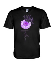 Alzheimer's Awareness V-Neck T-Shirt tile