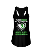 I Wear Green For My Daughter Ladies Flowy Tank tile