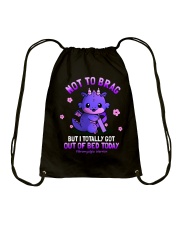 Not To Brag Drawstring Bag tile