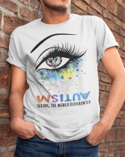 Autism Seeing The World Differently Classic T-Shirt apparel-classic-tshirt-lifestyle-26