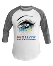 Autism Seeing The World Differently Baseball Tee tile