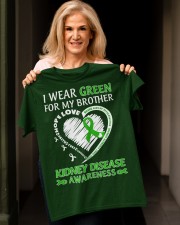 I Wear Green For My Brother Classic T-Shirt apparel-classic-tshirt-lifestyle-front-118