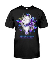 Never Give Up Classic T-Shirt front