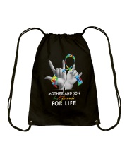 Mother And Son Drawstring Bag tile