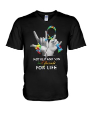 Mother And Son V-Neck T-Shirt tile