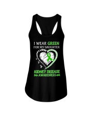 I Wear Green For My Daughter Ladies Flowy Tank tile