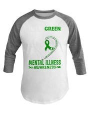 I Wear Green For My Brother  Baseball Tee tile