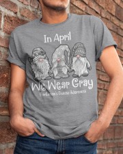 In April We Wear Gray For Parkinson Awareness Classic T-Shirt apparel-classic-tshirt-lifestyle-26