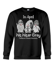 In April We Wear Gray For Parkinson Awareness Crewneck Sweatshirt tile