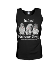 In April We Wear Gray For Parkinson Awareness Unisex Tank tile