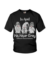In April We Wear Gray For Parkinson Awareness Youth T-Shirt tile