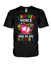 I Am Her Voice V-Neck T-Shirt tile