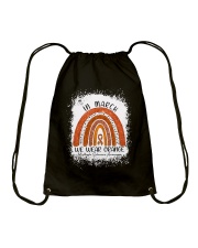 In March We Wear Orange Drawstring Bag tile