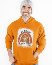 In March We Wear Orange Hooded Sweatshirt apparel-hooded-sweatshirt-lifestyle-front-82