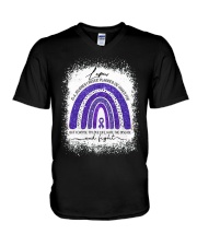 Lupus Awareness V-Neck T-Shirt tile