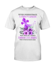 Never Underestimate A Fibro Warrior Classic T-Shirt front