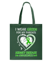 I Wear Green For My Parents Tote Bag tile