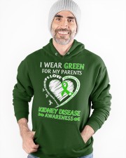 I Wear Green For My Parents Hooded Sweatshirt apparel-hooded-sweatshirt-lifestyle-front-82