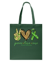 Peace Love Cure  Tote Bag tile