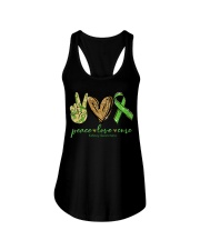 Peace Love Cure  Ladies Flowy Tank tile