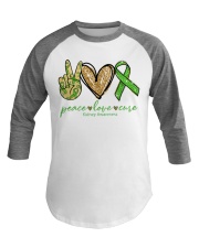 Peace Love Cure  Baseball Tee tile