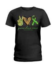Peace Love Cure  Ladies T-Shirt tile