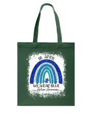 In April We Wear Blue For Autism Awareness Tote Bag tile
