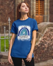 In April We Wear Blue For Autism Awareness Classic T-Shirt apparel-classic-tshirt-lifestyle-06