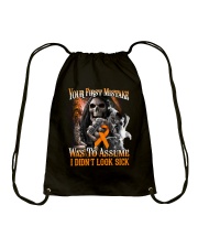 Your First Mistake Drawstring Bag tile