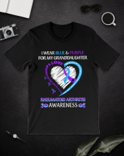 I Wear Blue And Purple For My Granddaughter Classic T-Shirt lifestyle-mens-crewneck-front-16