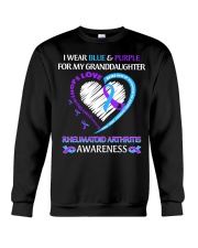 I Wear Blue And Purple For My Granddaughter Crewneck Sweatshirt tile