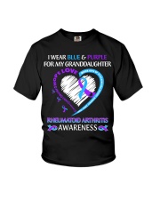 I Wear Blue And Purple For My Granddaughter Youth T-Shirt tile
