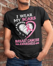 I Wear My Scars Breast Cancer Awareness Classic T-Shirt apparel-classic-tshirt-lifestyle-26