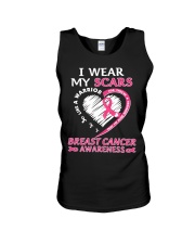I Wear My Scars Breast Cancer Awareness Unisex Tank tile