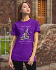 I Wear Purple For Fibromyalgia Awareness Classic T-Shirt apparel-classic-tshirt-lifestyle-06