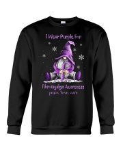 I Wear Purple For Fibromyalgia Awareness Crewneck Sweatshirt tile
