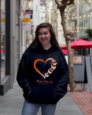 Never Give Up Hooded Sweatshirt lifestyle-unisex-hoodie-front-2