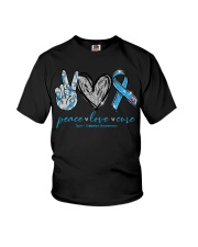 Peace Love Cure Youth T-Shirt tile